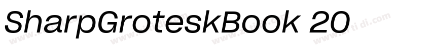SharpGroteskBook 20字体转换